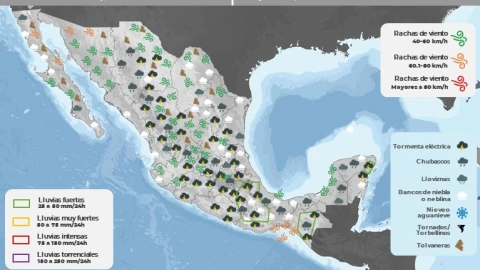 Clima en México 20 de abril