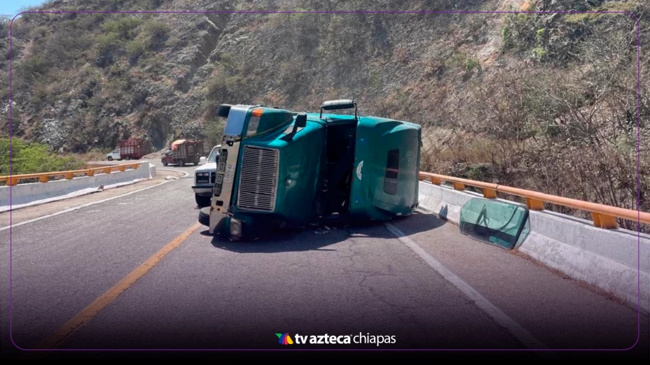 Accidente tráiler Chiapas