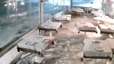 Restaurante inundación