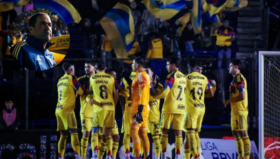 André Jardine y jugadores del América