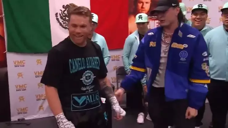 ¡Peso Pluma y Gervonta! Famosos presente en la pelea de Canelos vs Munguía.jpg