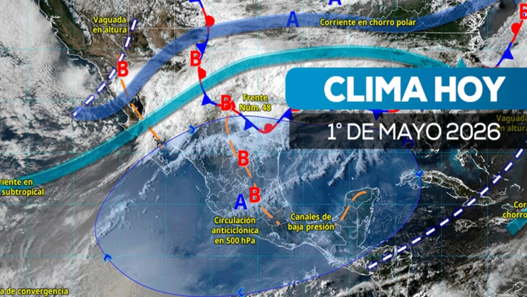 Pronóstico del clima en México hoy 1 de mayo: calor de 45°, lluvias, granizo y vientos por frente frío 48