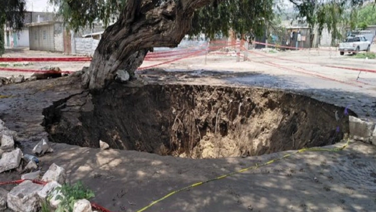 Se forman tres socavones en Tehuacán