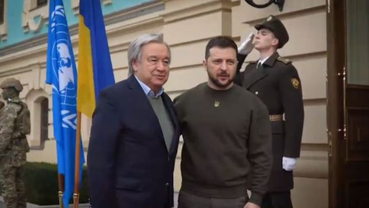 Zelenski se reúne con secretario general de la ONU