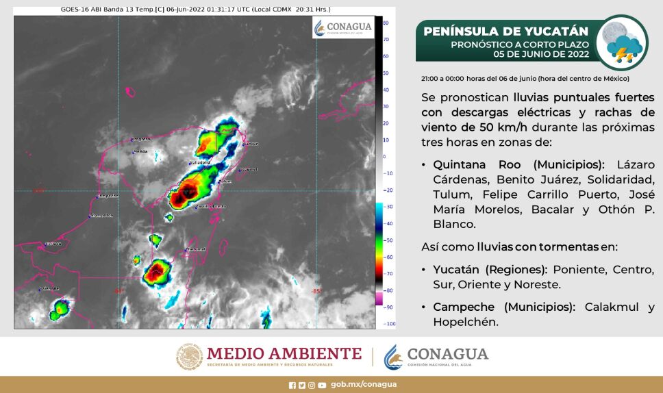 clima 6 de junio de 2022