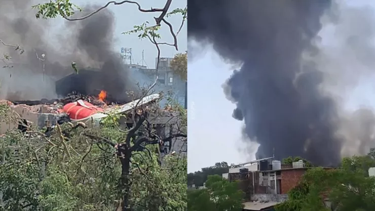 VIDEO | ¡IMÁGENES FUERTES! Avión con 242 pasajeros a bordo se estrella poco después de despegar