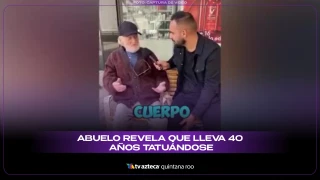 Abuelo revela que lleva 40 años tatuándose y sorprende a todos
