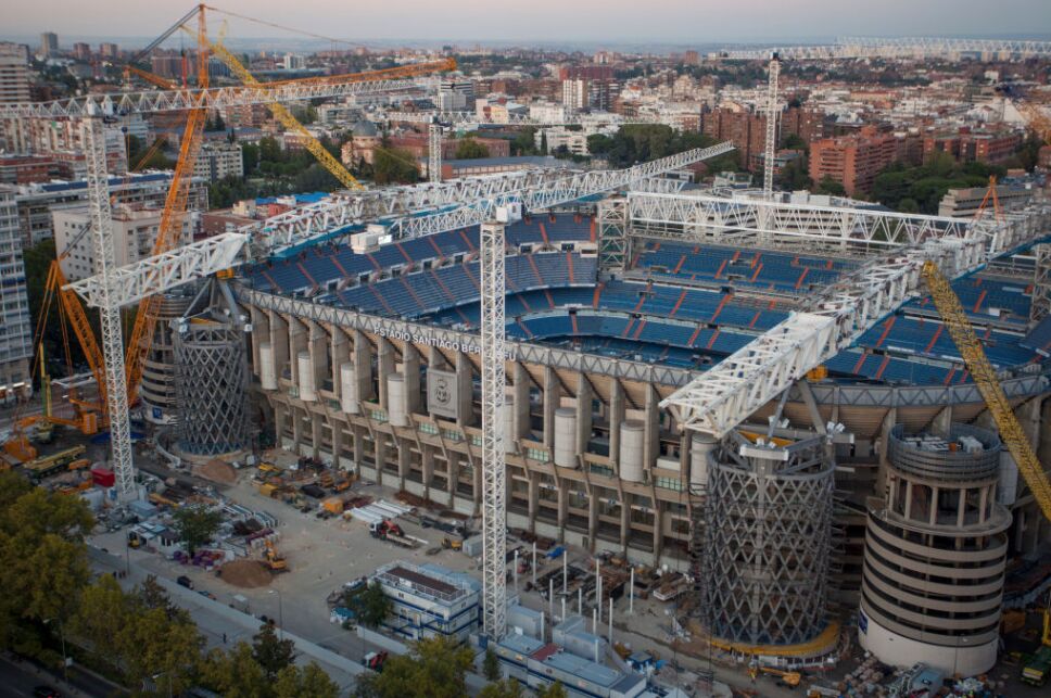 El Real Madrid presume avance en la remodelación del estadio Santiago