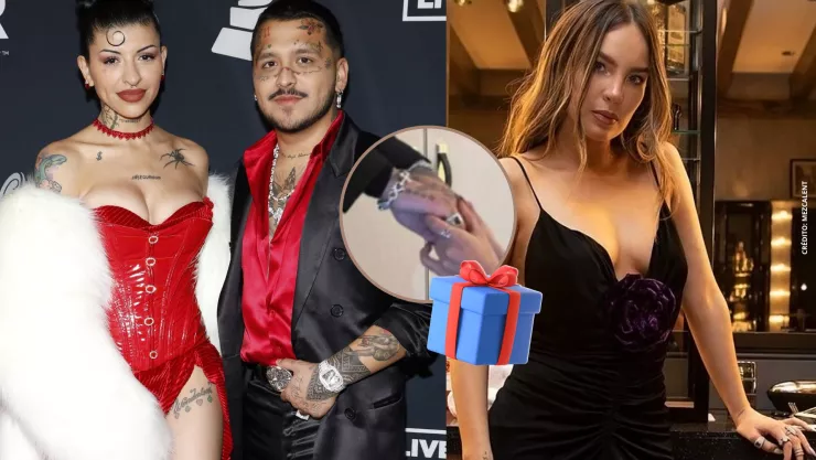 Christian Nodal repite su historia con Belinda al lado de Cazzu con este anillo.