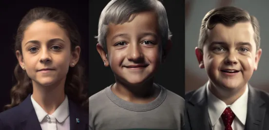 AMLO, Sheinbaum y Ebrard son recreados por Inteligencia Artificial previo al Día del Niño
