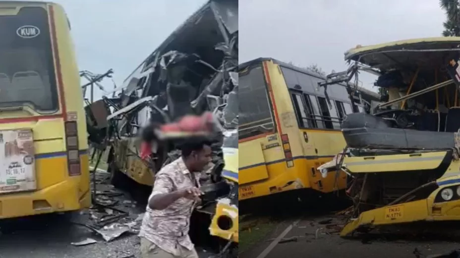 VIDEO | Accidente entre dos camiones deja 11 muertos en Tamil Nadu, India