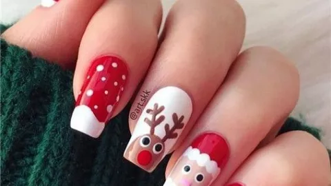 Uñas Navidad
