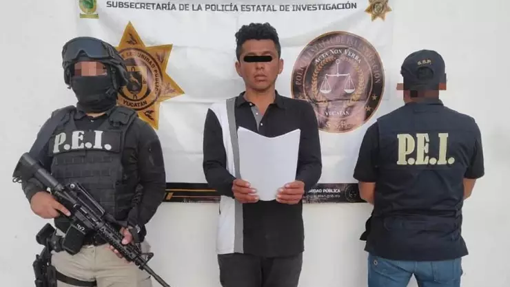 Por el presunto delito de tentativa de homicidio, detienen a un hombre en Yucatán