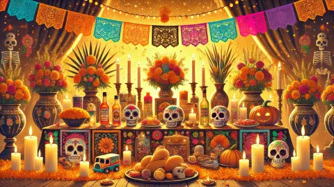 Día de Muertos: Celebración de los niños y adultos en días diferentes