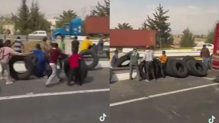 Rapiñan llantas de tráiler