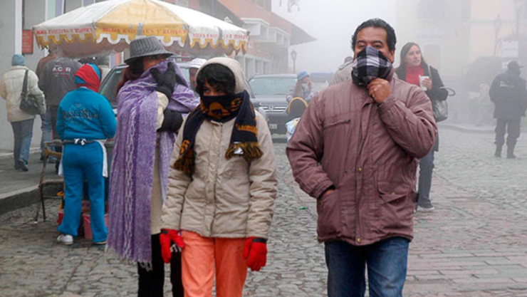 Heladas y bajas temperaturas en México para el clima en México hoy 8 de diciembre.