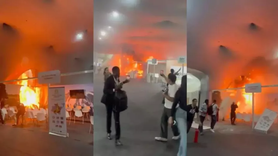 VIDEO: Gran Incendio en la COP30 de Brasil desata evacuación masiva y suspende cumbre climática