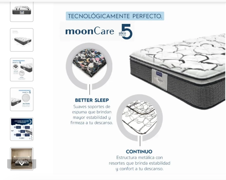 Así es el colchón Restonic que ofrece Elektra