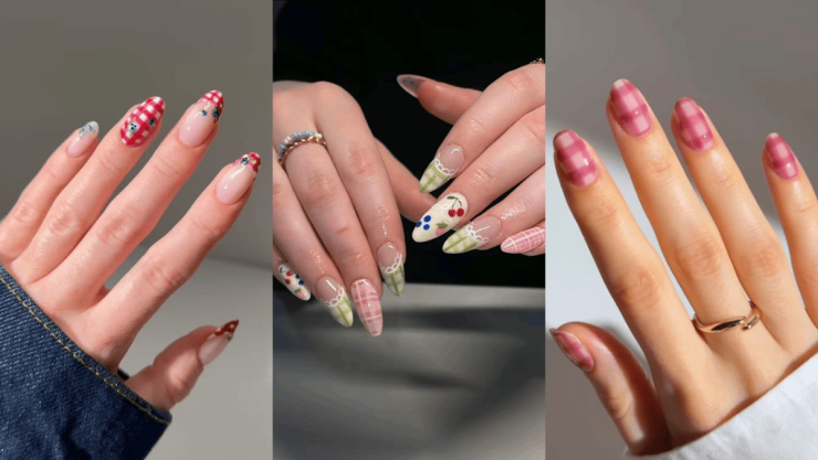 Las ‘picnic nails’ que están dominando el verano y Pinterest por su aspecto fresco.png