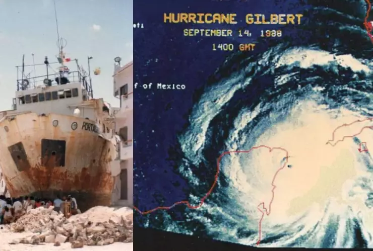 HURACAN GILBERTO HACE 34 AÑOS EN QUINTANA ROO