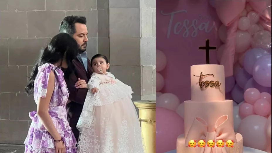 José Eduardo Derbez y Paola Dalay bautizan a Tessa sin su famosa familia