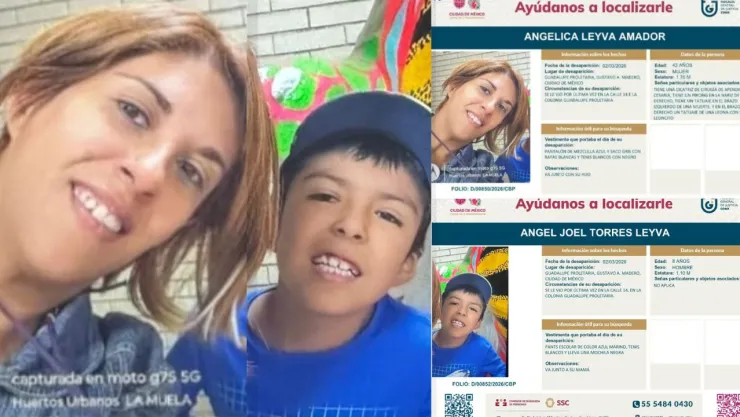 Madre e hijo desaparecen sin dejar rastro en calles de la colonia Guadalupe Proletaria, en la GAM