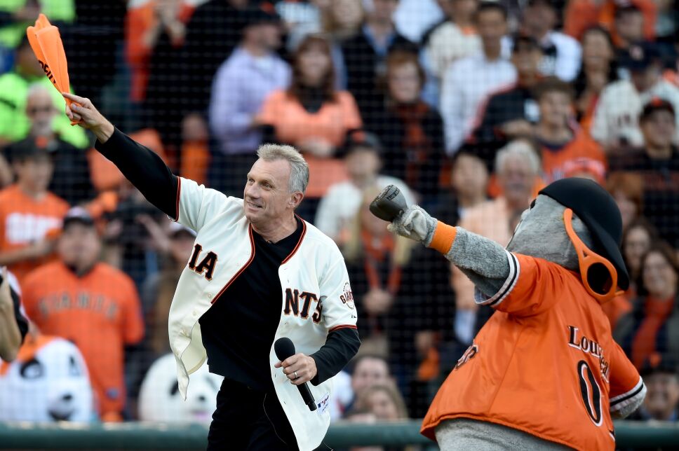 Lou Seal y Joe Montana
