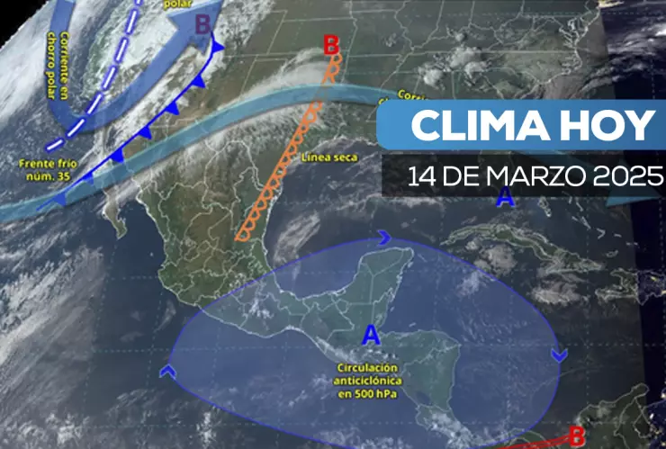 México enfrenta un clima extremo el 14 de marzo