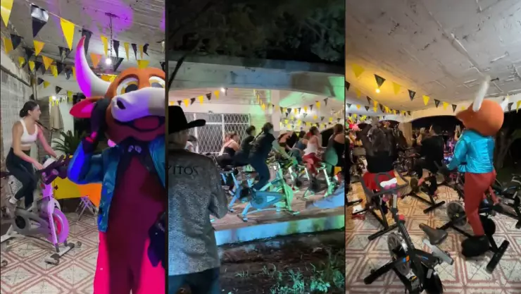 Realizan spinning con banda en Guanajuato