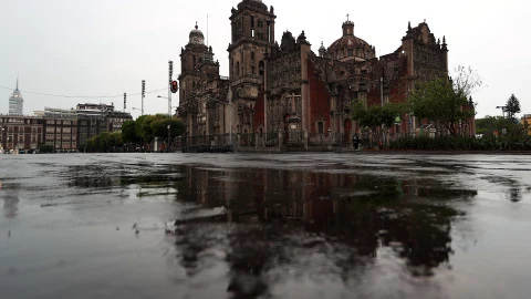 Lluvia ligera en la capital