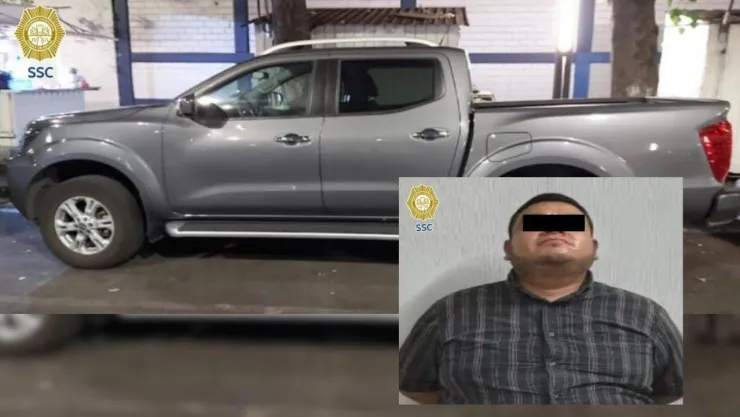 Detienen en CDMX al ladrón de una camioneta en Morelos; GPS ayudó a ubicarlo