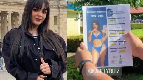 Puro 10 Karely Ruiz reacciona al verse en calendario académico