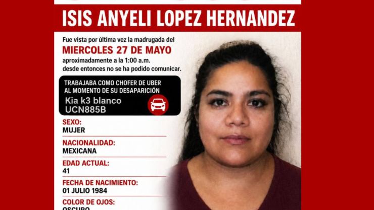 Isis Anyeli, conductora de plataforma desaparecida en Puebla