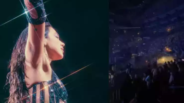 VIDEO Pirotecnia sin control en concierto de Dua Lipa