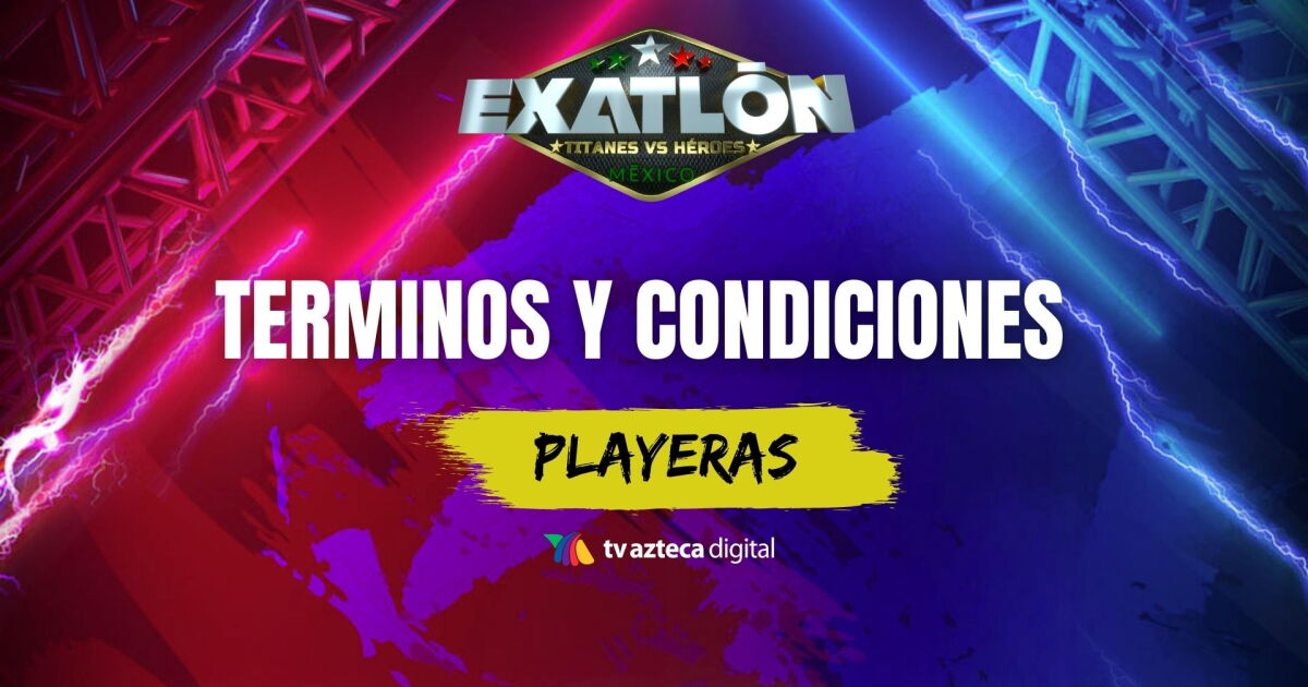 terminos y condiciones para llevarte una playera de exatlon mexico