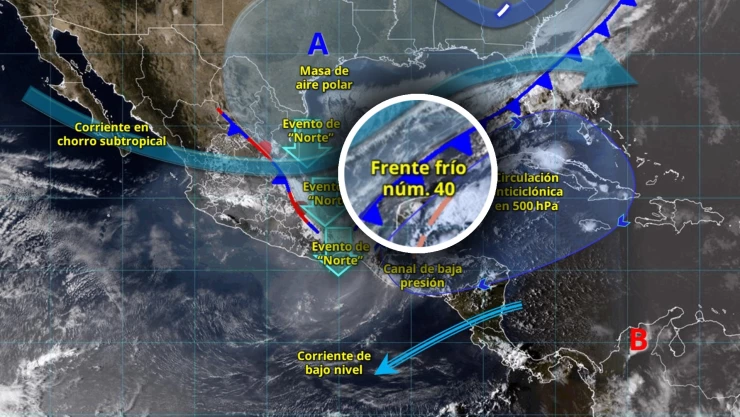 Viernes lluvioso por FRENTE FRÍO 40 en Cancún y Quintana Roo: Este el el pronóstico del clima HOY, 13 de marzo de 2026