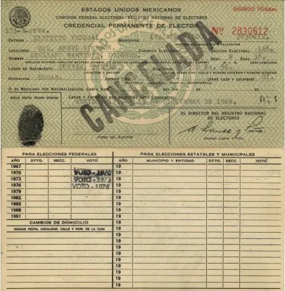 primera credencial para votar