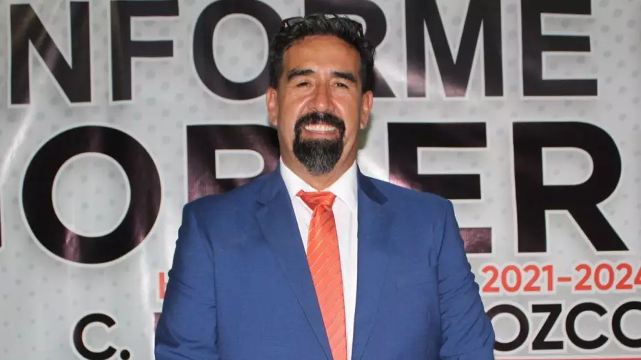 Lauro Orozco Gómez en la presentación de su primer informe de gobierno de Ignacio Zaragoza, Chihuahua para el periodo 2021-2024