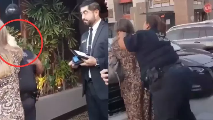 Lady cachetada en Mexicali