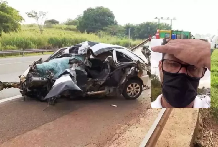 Brasil periodista accidente hijo