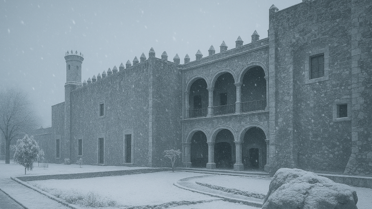 Cómo se vería Morelos si nevara según la IA.