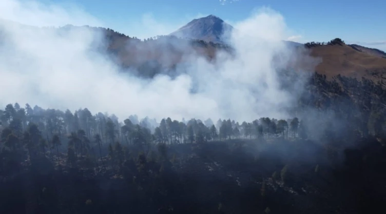 Iztaccíhuatl incendio Amecameca