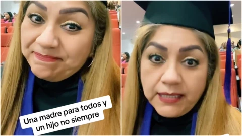 VIDEO_ ¡La abandonaron! Mujer logra graduarse de la prepa, ninguno de sus hijos la acompañó