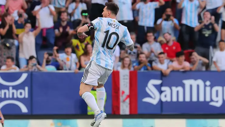 Lionel Messi cinco goles Estonia