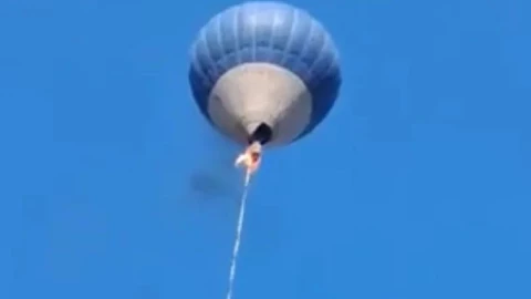 se desploba glo aerostatico en teotihuacan