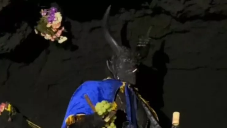 Interior de la cueva del diablo