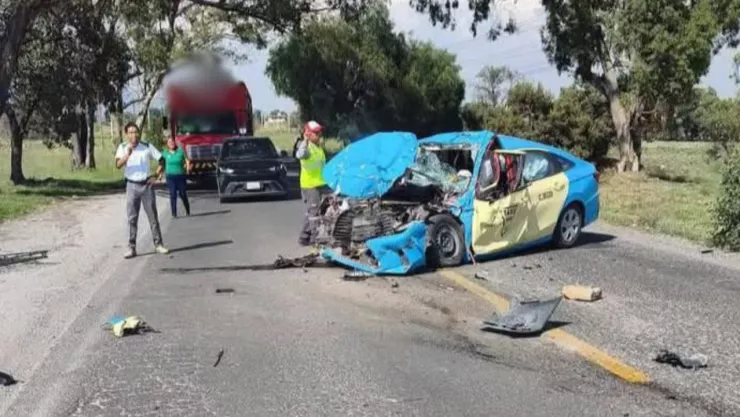 VIDEO: Taxista murió tras accidente en la carretera Amozoc-Nautla hoy: Tráfico paralizado en Acajete