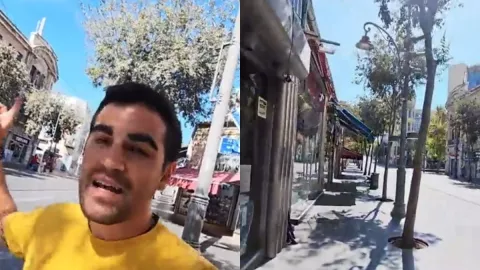 Video Influencer paraguayo Favio Patiño atrapado en la guerra en Israel relata qué pasa en Tel-Aviv.jpg