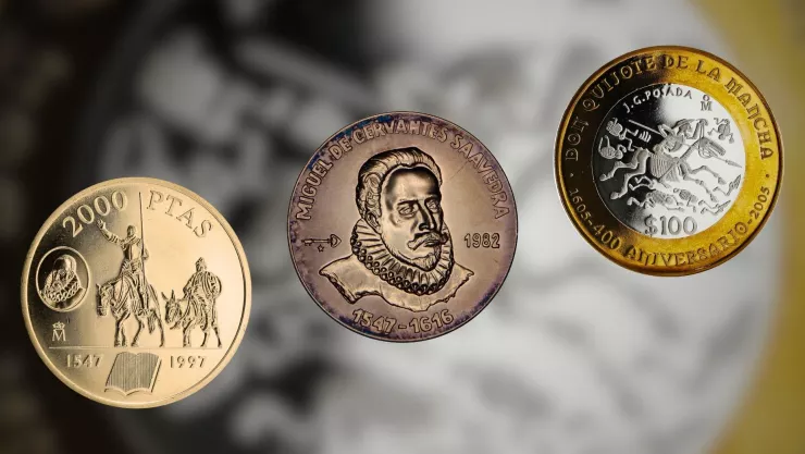 ¿Cuál es la moneda conmemorativa de Miguel de Cervantes que vale más de 8,000,000?.jpg