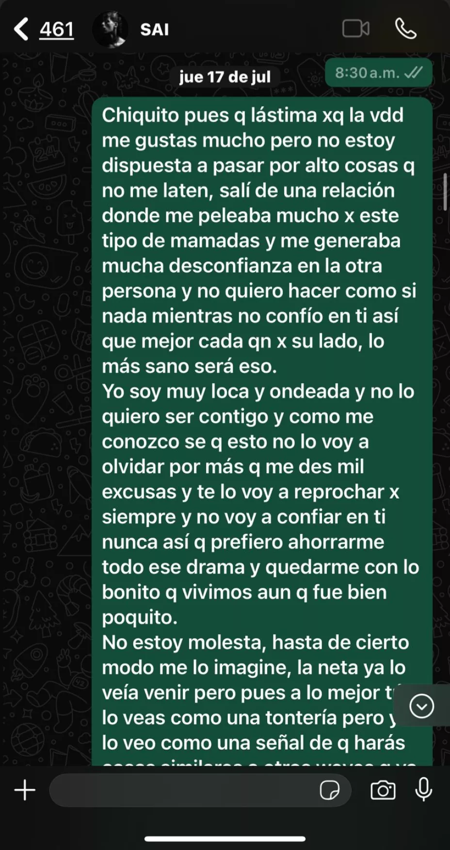 yeri mua y sai terminan